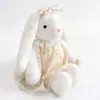 Muñeco de Peluche de Conejo Lindo con Orejas Largas y Flores, Muñeco de Consuelo, Compañero de Sueño, Regalo para Niñas