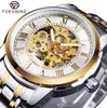Nuevo Reloj de Pulsera Mecánico Manual de Moda Casual Estilo Europeo y Americano para Hombre Forsining