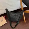 Bolsa Tote Grande com Lantejoulas de Estrela Feminina 2026 Nova Elegante Versátil Casual Plissada de Ombro Único para o Trabalho Transversal