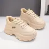 Zapatos de mujer, talla pequeña, forrados de felpa, zapatillas gruesas, nueva colección otoño/invierno 2026, zapatos deportivos ligeros, zapatos cálidos y casuales, CY606-1