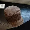 Chapéu de Equitação Americano Retrô Desgastado com Rebites, Topo Reto, para Homens e Mulheres, Estilo de Rua Personalizado, Fashionável, Boné Bico de Pato Emagrecedor, Tendência