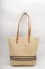 Nova Bolsa de Palha Tecida Estilo Férias de Verão, Bolsa de Mão de Grande Capacidade, Bolsa de Ombro, Bolsa de Praia