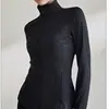 Chaqueta Deportiva de Otoño para Mujer Cuello Alto Cremallera Adelgazante Ropa de Yoga Correr Ciclismo Ropa de Fitness Top de Entrenamiento Profesional