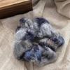 Dulce Liga para el Cabello Scrunchie para Mujeres, Satén de Alta Gama Estilo Coreano Versátil Cuerda para el Cabello, Suave Encaje Lunares Accesorio para el Cabello, Pañuelo Cuadrado para la Cabeza