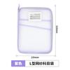 Bolsa de classificação de assunto em L bolsa de armazenamento de provas transparente com zíper de malha abertura grande para estudante de mão livro
