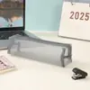 Estuche de Malla Transparente Gran Capacidad Bolsa de Almacenamiento Portátil Simple Especial para Examen de Estudiante Bolsita de Almacenamiento con Cremallera