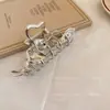 Pinza Metálica de Garra Líquida Irregular Personalizada para Mujeres 11cm Pinza Tiburón de Gama Alta Pinza de Garra para Estilo de Moño en la Parte Posterior de la Cabeza