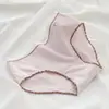 Estilo Coreano ins Estilo Japonês Roupa Íntima Feminina Algodão Puro Simples Cor Sólida Cintura Média de Estudante Algodão Puro Confortável Tanga