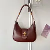 Moda Retro Nicho Versátil Bolso de Hombro Único Elegante Simple con Estilo Bolso Cruzado Personalidad Moderno Hebilla de Cierre Bolso de Axila