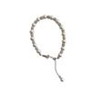 Pulsera de Perlas Brillantes Shijia de Plata Esterlina S925 para Mujer Lujo Accesible Diseño Nicho Francés Pulsera Exquisita de Alta Gama