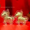 Cordão Ano do Cavalo, Riqueza Instantânea, Pingente de Corrente de Celular Cavalo Dourado, Brinde Promocional, Joias Shuibei Mais Vendidas Atacado