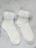Meias Empilhadas de Renda Branca Verão Fino Estilo Japonês JK Meias Femininas Lolita Mary Jane Sapatos Renda Tubo Médio