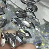 Venta Directa de Fábrica 6X12 Colgante de Gota de Agua de Vidrio Cosido a Mano Cuentas Accesorios para Joyería DIY Cuentas de Gota de Agua con Agujero Horizontal de Cristal