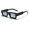 Amazon Transfronterizo Moderno de Moda Estilo Callejero Gafas de Sol Cuadradas Moda Retro Gafas de Sol Anti-UV Venta al por Mayor