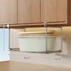 Estante de Almacenamiento para Lavabo, Estante para Lavabo, Estante de Lavabo en Capas debajo del Gabinete del Baño, Estante de Almacenamiento para Baño, Colgador para Varios Artículos