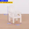 Mesa redonda manualidades mesa de arena modelo muebles pequeños adornos modelo mesa y silla miniatura mesa de comedor restaurante mesa mini silla