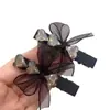 Accesorios Avanzados para el Cabello Pasador de Pedrería Parte Trasera de la Cabeza Pasador de una Palabra Pinza de Pato Flequillo Lateral Pinza de Lazo Pasador de Cinta