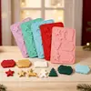 Serie Navideña Santa Árbol Oso Chocolate Dulce Galleta Molde de Silicona Cubo de Hielo Casero Gelatina Gomita Decoración de Pastel