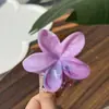 Novo Padrão de Mármore Flor de Ovo Primavera e Verão Grampo de Cabelo Espessado Fresco Doce Rabo de Cavalo Alto Acessórios de Cabelo Florzinha Fofa