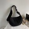 Bolsa de Tela Otoño e Invierno para Mujer 2025 Nueva Bolsa de Hombro de Gran Capacidad para Ropa de Trabajo Diaria, Versátil y Simple Nueva Bolsa Dumpling