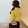 Bolsa de Ombro Leopardo Moderna e na Moda para Meninos e Meninas, Mini Bolsa Compacta com Corrente para Bebê, Nova Bolsa Infantil Formato Concha 2025