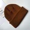 Chapéu Quente para Proteção de Orelhas Combina com Tudo Chapéu Frio Chapéu de Lã Tricotado Masculino Chapéu Novo de Outono e Inverno Estilo Coreano Chapéu Melão Touca Pulôver