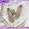 Nuevos Zapatos Planos de Suela Suave Estilo Otoño 2025 para Mujer para Usar Afuera, Elegantes de Gama Alta, Zapatos de Mujer para Ponerse Sin Cordones, Zapatos de Escote Bajo
