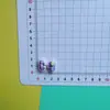 Nova Gravata Borboleta Pequena Xadrez Acessórios de Resina Artesanal DIY Acessórios para Joias Material para Presilha Pacote Cola Cremosa Acessórios para Joias