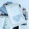 Saco de Papel Combinação de Papel Glassine Translúcido + Papel Kraft à Prova d'Água Saco para Embalagem de Roupas e Brinquedos Fosco Saco Autoadesivo