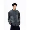 Chaqueta de Mezclilla Lavada Bordada Patchwork Retro Americana para Hombre Otoño Nueva Tendencia Marca Holgada Versátil Casual