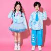 Ropa de Presentación para Coro Infantil, Uniformes de Clase de Porristas para la Ceremonia de Apertura de la Reunión Deportiva de Otoño de Estudiantes de Primaria, Ropa de Presentación para Jardín de Infancia