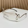 Óculos de Sol Vintage Peça Única Cobra Feminino Milênio Ins Alto Nível Cyber Celebridade Resistente a UV Óculos de Sol Côncavos