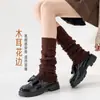 Calcetines de Punto de Color Sólido, Calcetines de Lana, Calcetines de Felpa, Calcetines Estilo JK Japonés, Calcetines hasta la Pantorrilla, Calcetines Lolita de Media Pantorrilla, Calcetines para Piernas Y2K