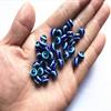 Directo de fábrica 6mm8mm10mm resina azul real ojo de animal cuentas sueltas Cuentas Ojo del Diablo