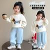 Traje de Primavera y Otoño para Niñas 2025 Nueva Ropa Infantil de Moda Bebé Niña Otoño Casual Manga Larga Conjunto de Dos Piezas