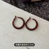 Pendientes Grandes de Terciopelo Estilo Hong Kong 2025 Nuevo Estilo Caliente Pendientes de Gama Alta Otoño e Invierno para Mujer Resaltando la Cara Pendientes Pequeños Pendientes
