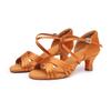 Sapatos de dança pretos com sola macia para mulheres adultas Sapatos de dança latina Sapatos de dança de salto alto Sapatos de dança transfronteiriços por atacado Sapatos de dança quadrada para mulheres