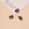 Xizang Flor de Amor Prateada Acessórios de Miçangas DIY Acessórios para Pulseira Colar de Contas Prateadas Antigas Feitos à Mão Material Acessórios