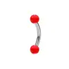 Comercio Electrónico Transfronterizo Mayorista Bolas de Colores Acero Inoxidable Moda Simple Personalizado Joyería para Piercings Cejas Uñas Uñas de Labios Uñas del Cartílago de la Oreja