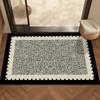 Alfombrilla Antideslizante para Pies de Inodoro de Baño Alfombra de Baño Alfombrilla Absorbente para Suelo de Baño Felpudo de Diatomeas para Puerta de Baño