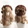 Boina de Lana Lolita Hecha a Mano Boina Japonesa Jk Sombrero de Pintora para Niña con Lazo Venta al por Mayor de Fábrica en Stock