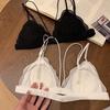 Aliexpress Wish Novos Produtos Europeus e Americanos Estilo Francês Fino e Delicado Sem Aro Renda Sexy Respirável Sutiã Confortável Lingerie para Mulheres