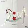 Nuevo Colgante Pintado de Resina Decoración de Árbol de Navidad Campana Tridimensional Colorida Colgante de Dibujos Animados Americanos Listo para la Venta