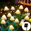 Luces Solares de Hongo para Suelo Luces Impermeables para Exteriores Luces para Césped Patio Jardín Decoración Navideña Luces Decorativas LED Luces de Colores