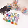 Acessórios de cabelo de elástico infantil não machucam o cabelo do bebê corda de cabelo fofa para menina corda de cabelo cor de doce anel de cabelo de menina