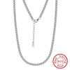 Collar de Plata S925 Huasheng Jewelry Cadena Tenis Piedra Preciosa 1.5m Zirconia Blanca Modelo Venta Directa de Fábrica Mayorista