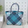 Bolso Cesta Tejido de Gran Capacidad, Nuevo Bolso de Mano Versátil para Mujer, Bolso Hueco Tejido de Plástico para Mujer