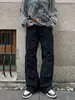 Estilo vibe americana rua multi-bolsos workwear casual calças masculinas ins marca de moda soltas retas High Street calças retrô