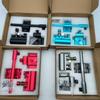 Accesorios Caja de Pesca Juego de Tres Piezas Aleación de Aluminio Magnesio Bandeja para Cebo Estante Soporte Cañón Estante para Peces Juego en Caja Suministros de Pesca