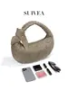 Nova Bolsa de Bolinho Tecida Transfronteiriça 2026, Bolsa Feminina de Ombro Único para Sobrancelha, Bolsa de Mão Fashion, Bolsa de Meia-Lua Fosca de Alta Qualidade